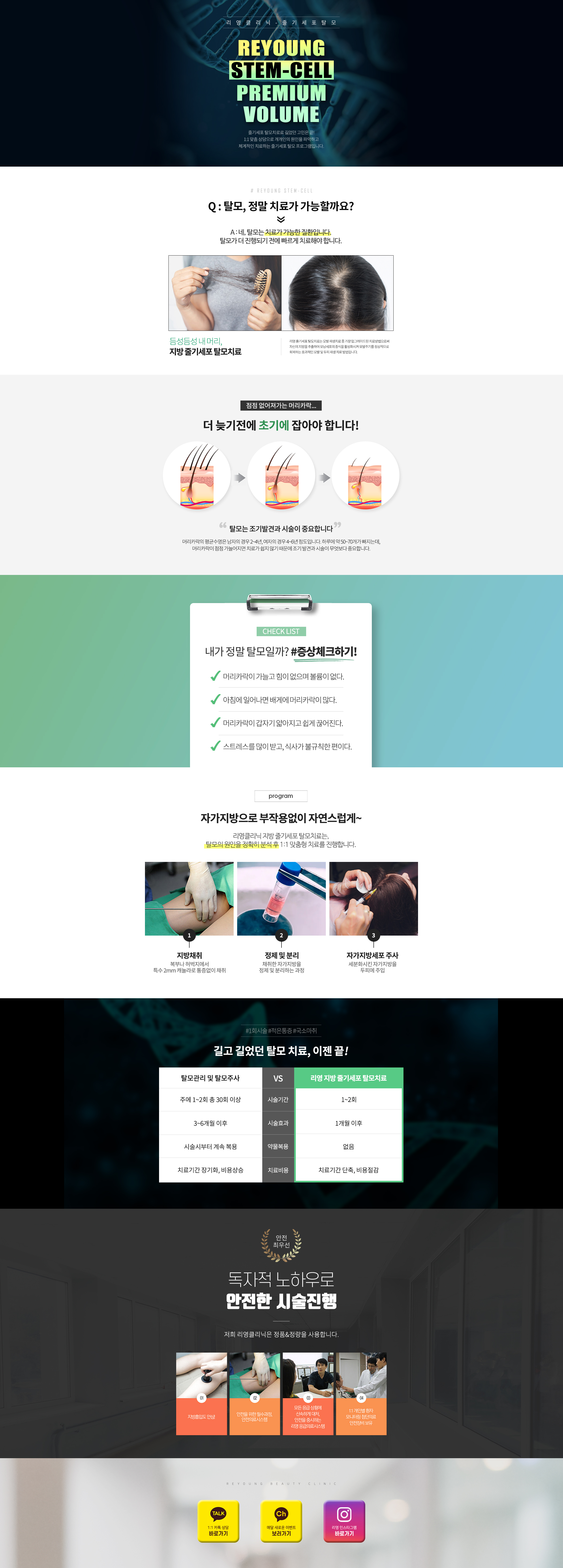 리영클리닉의 줄기세포 탈모치료로 길었던 고민은 끝!